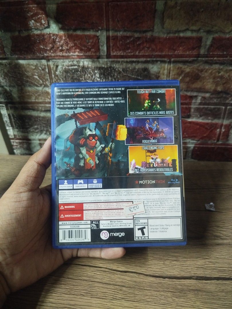 Dead Cells PS4 Game (Category: PlayStation) located in Binan City. Submitted by pumpkiiin02 (Listing ID 1468990424, Image 2). Description: - Title: Dead Cells for PlayStation 4 - Genre: Action platformer / Roguelike - Included: Original case, cover art, game disc, and insert booklet - Condition: Disc is clean and plays flawlessly; case has minor shelf wear on the plastic wrap - Ideal for: Gamers looking for challenging action and exploration.