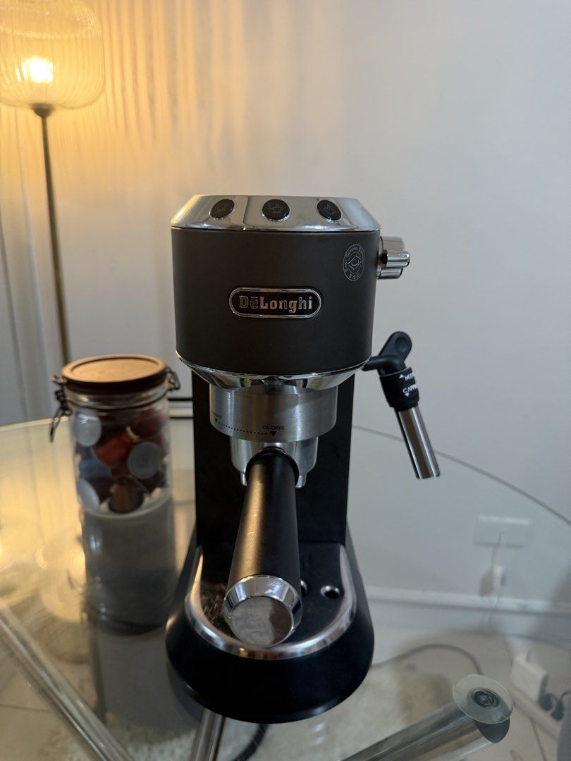 DeLonghi Dedica and Nespresso machines (Category: Coffee Machines & Makers) located in Cebu City. Submitted by ttaglucop (Listing ID 1469041068, Image 1). Description: Used less than 10x tbh hahahaha decluttering our space!!! Buy both or buy separately. For nespresso, pods worth almost 3k included (yardstick pods included also) Nespresso: 5k Delonghi: 10k .