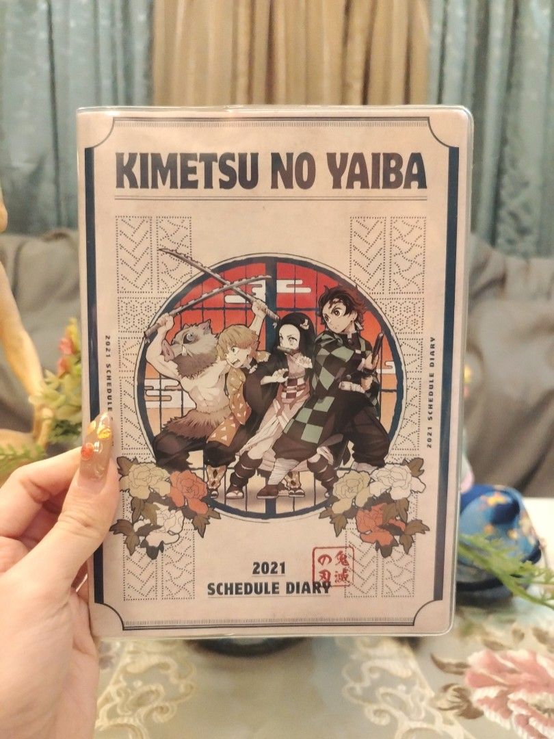 Demon Slayer 2021 Schedule Diary Planner Notebook (Category: Other Stationery & Craft) located in San Fernando. Submitted by jpmarketplace2023 (Listing ID 1469050602, Image 1). Description: 💚 All items are authentic from Japan. 💛 MOP: GCash (❌️ GCash Protect) 🩵 MOD: LBC only (❌️ S. Checkout, COD, COP) 💙 Meet-up: Vista Mall, San Fernando, Pampanga 💜 All items are on-hand. 🧡 First to pay gets the item first. ❤️ Breakable items are packed with