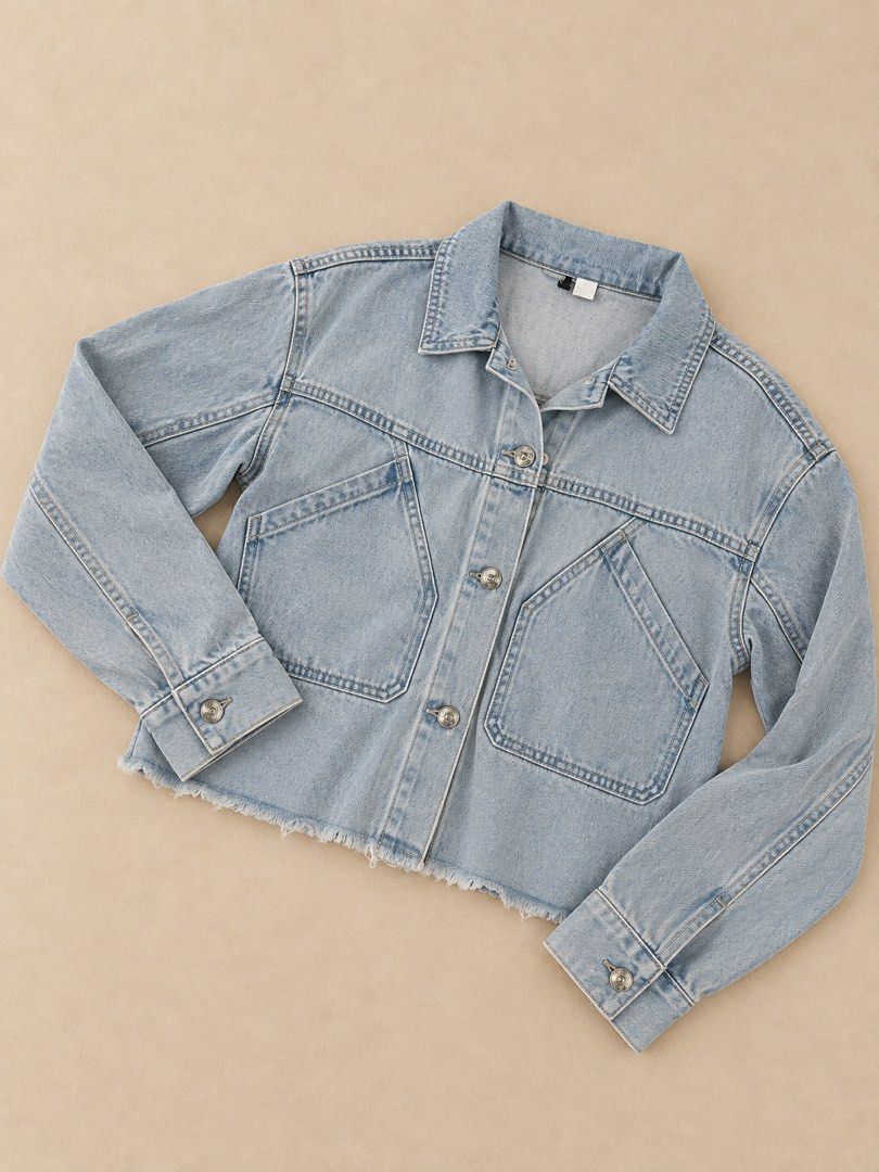 Denim Jacket (Category: Blouses) located in Manila. Submitted by lexiandco.ph (Listing ID 1469055641, Image 1). Description: .