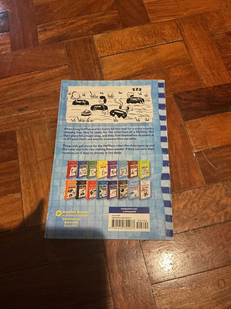 Diary of a Wimpy Kid: The Deep End (Category: Children's Books) located in Muntinlupa City. Submitted by antonrizz (Listing ID 1469043513, Image 2). Description: - Title: Diary of a Wimpy Kid: The Deep End (Book 15) - Author: Jeff Kinney - Publisher: Amulet Books - Format: Softcover / Standard paperback size - Plot: Greg Heffley and family go on a wild, cross-country camping trip - Condition: Brand new / Great read for fans - Shipping: Fast shipp