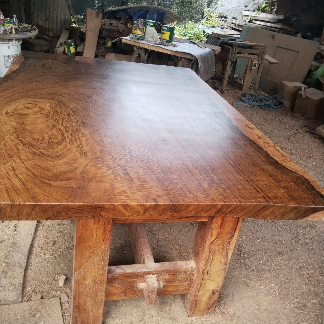 Dining table for sale (Category: Construction & Building Materials) located in Quezon City. Submitted by jhanjhan23 (Listing ID 1469046699, Image 2). Description: Dau wood solid Table for sale size 3.5x65x8ft.