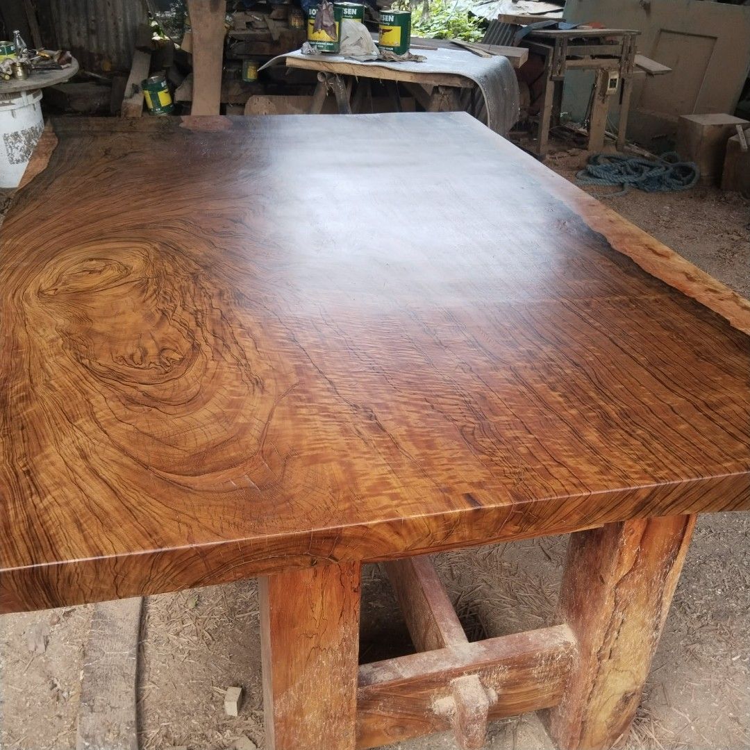 Dining table for sale (Category: Construction & Building Materials) located in Quezon City. Submitted by jhanjhan23 (Listing ID 1469046699, Image 3). Description: Dau wood solid Table for sale size 3.5x65x8ft.
