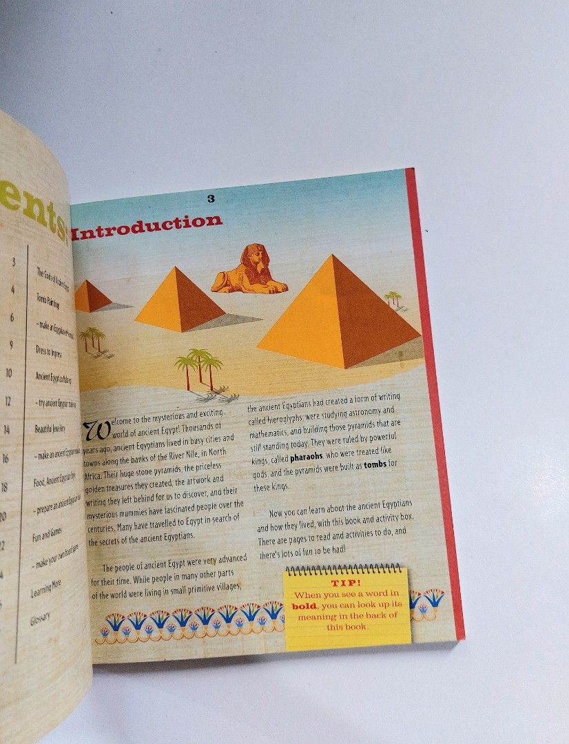 Discover Ancient Egypt Activity Book | Hinkler Books 2006 (Category: Children's Books) located in Tanauan. Submitted by solanareads (Listing ID 1469090137, Image 3). Description: 📚 major bookshelf clean out / clearance sale ~ — RFS: decluttering my bookshelves and switching to digital books — MOP: Gcash | fast shipping *feel free to send a message if you wish to negotiate the price :).