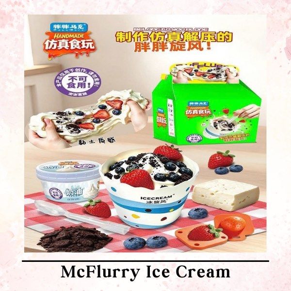 Zuru Slime mart Like Slime toy (Category: Kids Toys) located in Quezon City. Submitted by polygon22 (Listing ID 1468954738, Image 2). Description: - Condition: Brand new, unused, and complete in original packaging - Designs available: Egg tart, McFlurry, hand-grabbed pancakes, breakfast crepe, and egg waffle - Inclusions: Colorful slime, molds, fun toppings (strawberries, blueberries), tools, and packaging bags - Perfect creative toy and gift for