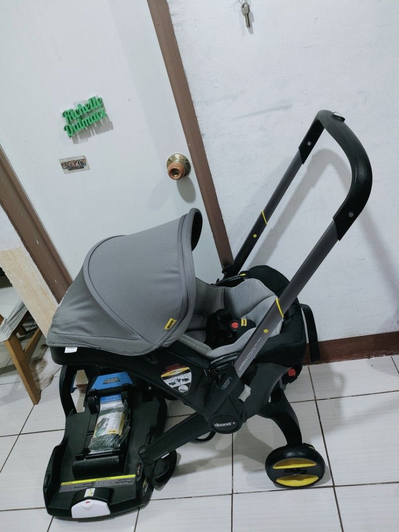 Doona stroller carseat (Category: Strollers) located in Manila. Submitted by rarequeen.22 (Listing ID 1469156872, Image 3). Description: For sale Original Doona car seat stroller with base Aircraft approved✈️ 1 simple motion operation from car seat to stroller in seconds! Good as new! ☺️❤️ Super nice po nito. Can be used as ▪️stroller ▪️Carseat ▪️ Rocker ▪️Baby basket DM for videocall For pickup or lalamove only LoC🏠 pk2 General trias Cavite.