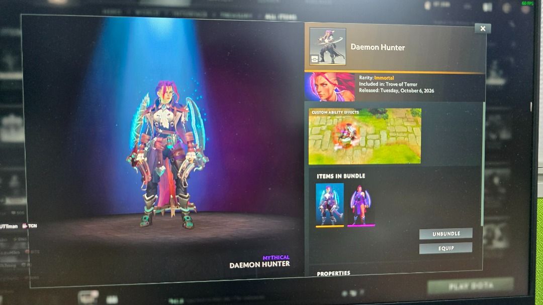 Dota 2 Daemon Hunter Bundle (Category: In-Game Products) located in Binan City. Submitted by Roj_Vizcarra07 (Listing ID 1469113673, Image 1). Description: - Item: Anti Mage Set Bundle (Dota 2) - Delivery: Giftable or tradable per Steam market rules (Steam account required) - Interested? Drop me a message!.