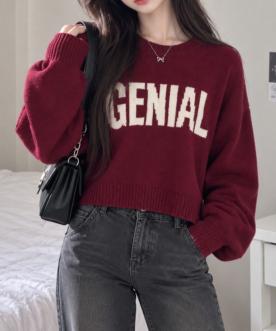 Doublefocus Burgundy “GENIAL” Cropped Knit Sweater (Category: Coats, Jackets and Outerwear) located in San Mateo. Submitted by sellbypelle (Listing ID 1468552919, Image 1). Description: Pre loved 🌸 Brand: Doublefocus L on tag Actual Measurements W: 23 (46 bust) L : 20 inch No Issue Location: Rizal 💰 Payment: GCash — pay first 📦 Shipping: + sf via J&T only 🗓️ Batch shipping: Once a week 💡 Actual color may vary slightly due to lighting and scr