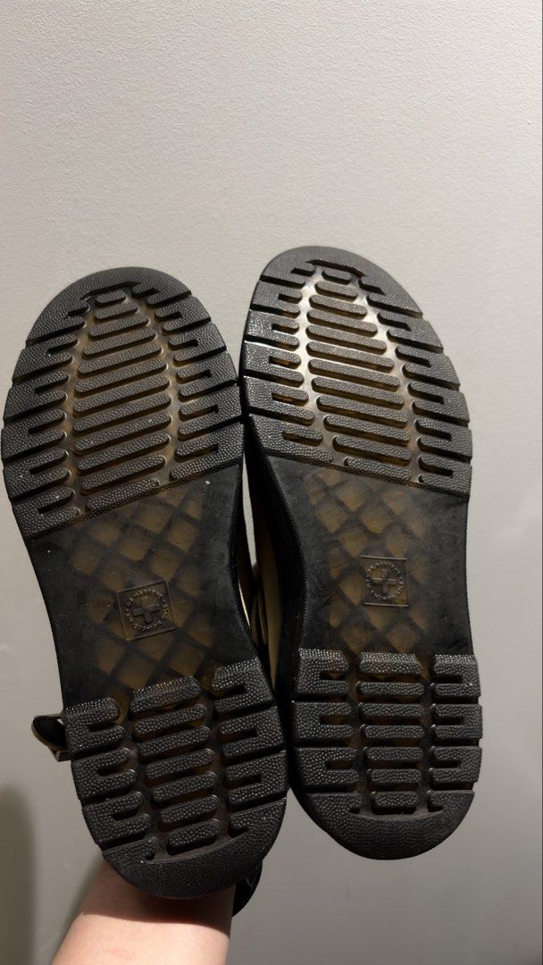 Dr. Martens Suede Brookline Mules (Category: Slippers & Slides) located in Quezon City. Submitted by jladlad (Listing ID 1469068335, Image 3). Description: Dr. Martens Brookline Suede Mules Light Tan US 9 EU 42 Used for 3x for walking in mall Srp is around 8k plus Bought from Zalora Excellent condition, needs some cleaning Estancia Area lalamove/pickup.