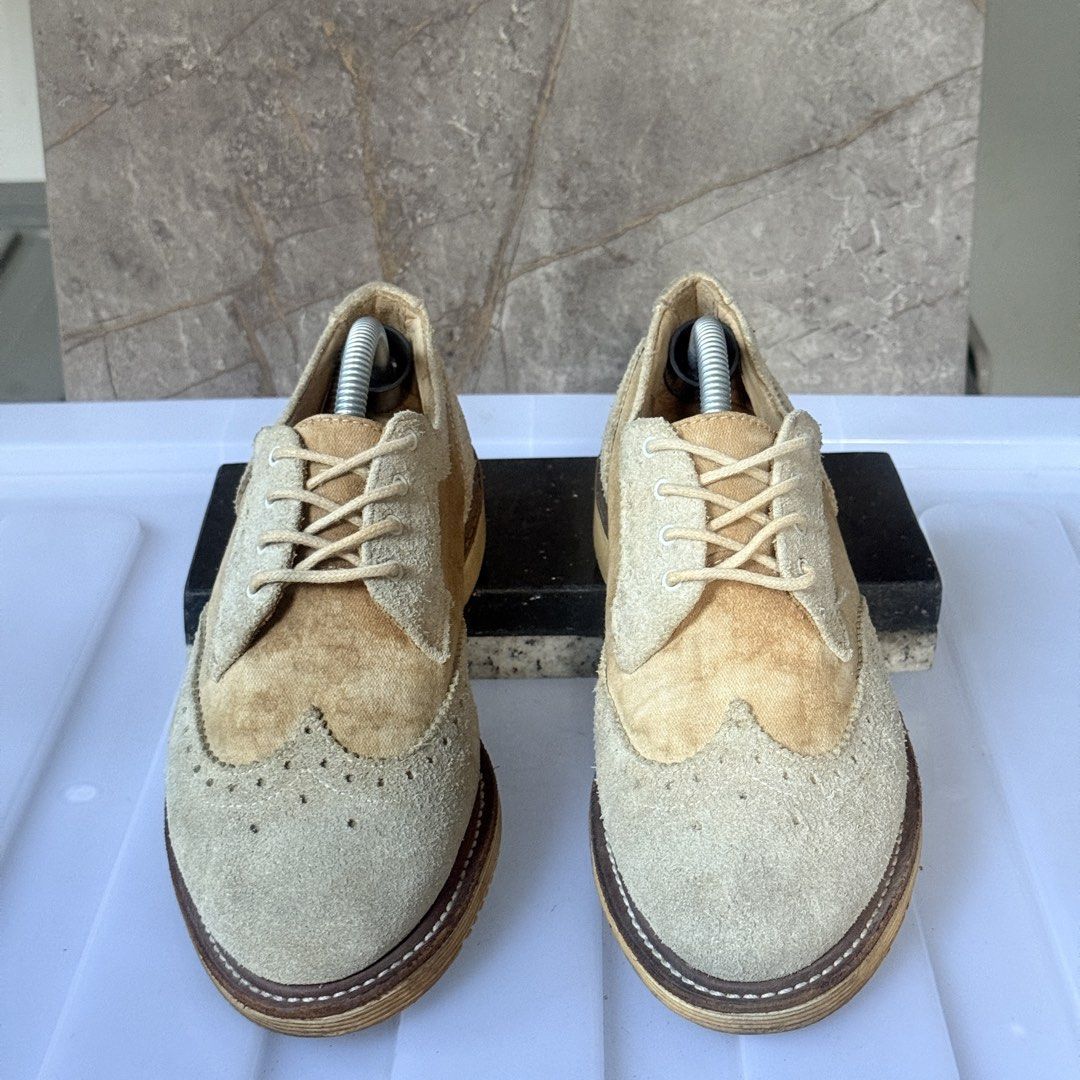 Dr. Martens Two-Tone Suede Wingtip Brogue Joyce (Category: Dress Shoes) located in Quezon City. Submitted by hervics (Listing ID 1469028429, Image 2). Description: Original Dr. Martens RFS: Decluttering Needs Cleaning UK 3 / Size 6.