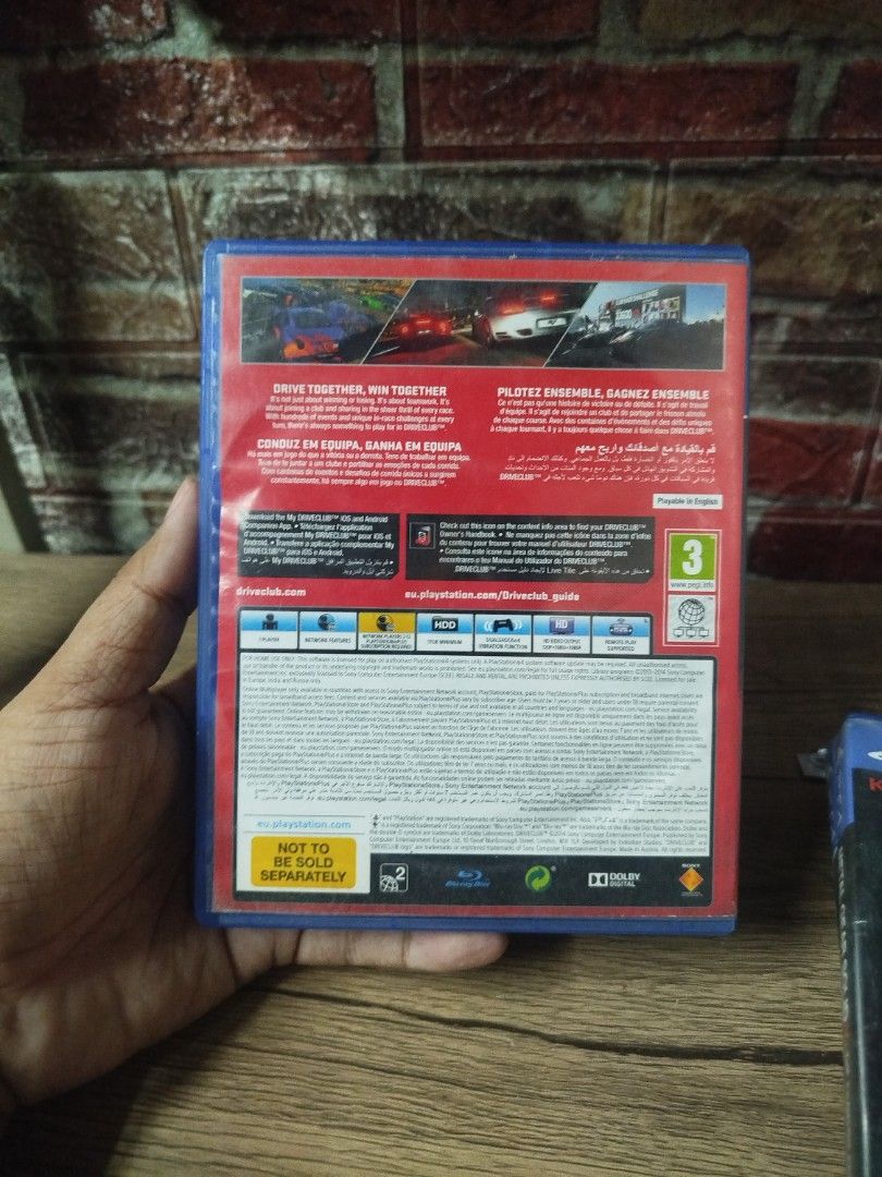 Driveclub PlayStation 4 Game (Category: PlayStation) located in Binan City. Submitted by pumpkiiin02 (Listing ID 1468990436, Image 2). Description: - Game: Driveclub for PS4 - Developer: Evolution Studios - Region / Rating: PEGI 3 - Inclusions: Original case, cover art, manual insert, and game disc - Condition: Case has minor edge wear; game disc is clean and working perfectly.