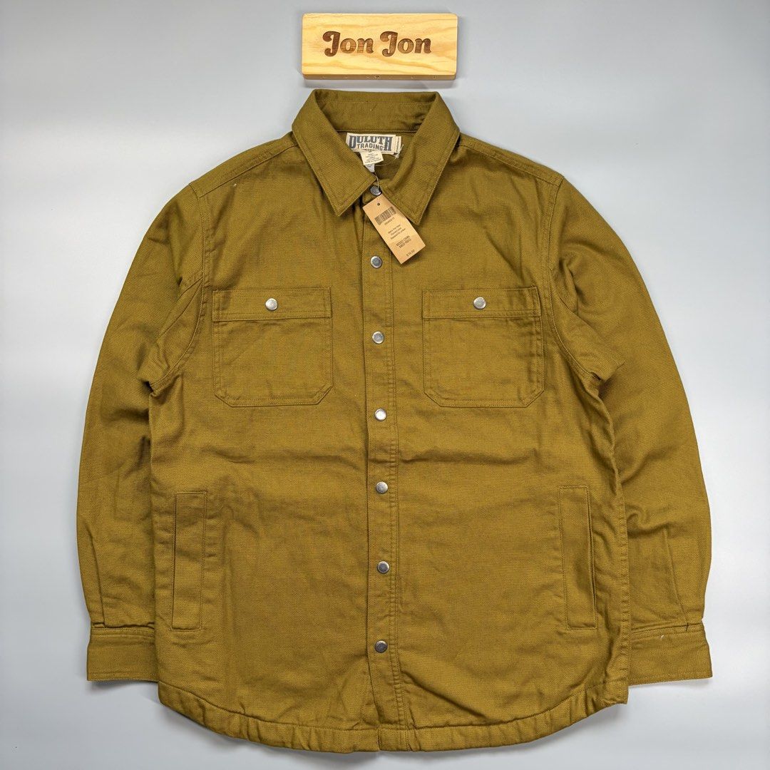 Duluth Trading Fire hose Flannel lined Limber Jacket (Category: Coats, Jackets and Outerwear) located in Cavite. Submitted by onebeancent (Listing ID 1469018590, Image 2). Description: Size: Large to Semi XL Frame Dimension: 23" Width | 29" Length Color: Mustard Color Rate: 10/10 Issue: None Condition: Brand new with tag‼️ Price: 1,999php Additional Shipping Fee (J&T Medium Pouch) 125php Luzon 145php visayas 185php mindanao.