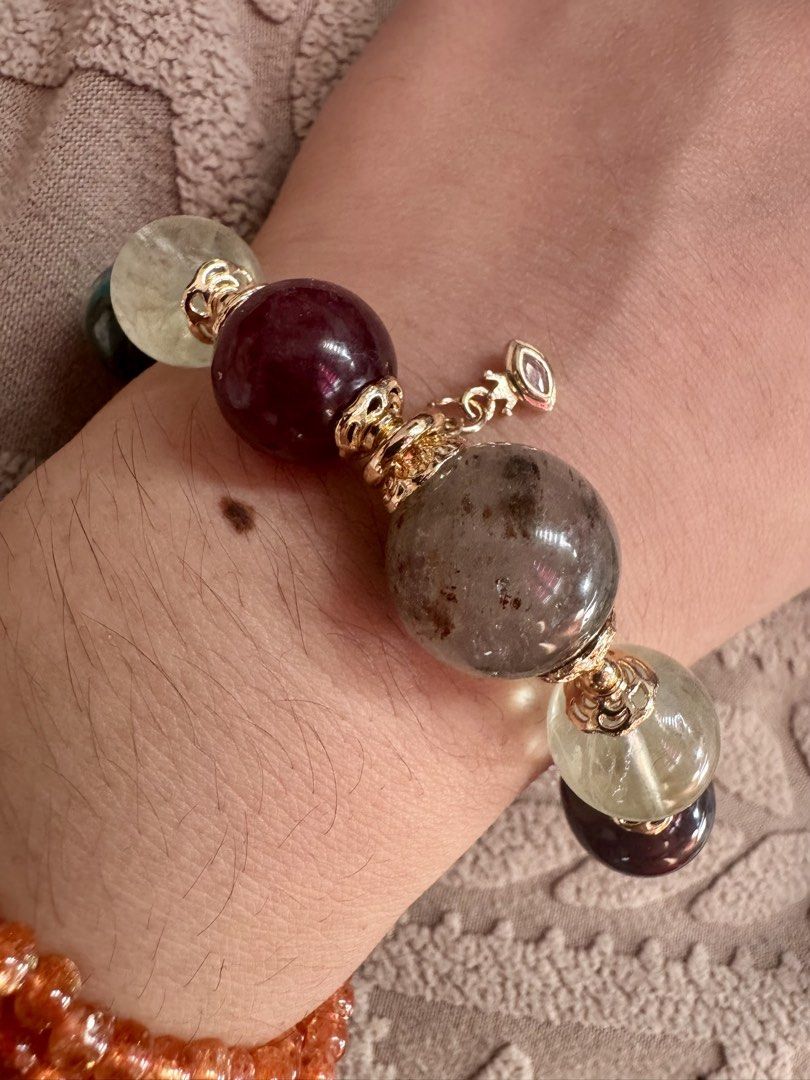 Duo bao bracelet natural stone (Category: Bracelets) located in Quezon City. Submitted by nics006 (Listing ID 1468994942, Image 2). Description: Duo bao bracelet ❤️‍🔥✨ THE POWER & GROWTH BRACELET ✨🌿 RED IDDINGSITE × YOOPERLITE × GREEN FLUORITE × CHERRY STRAWBERRY QUARTZ × GARDEN PHANTOM 💎 COURAGE • LOVE • LUCK • GROWTH • ABUNDANCE 💎 Not just a bracelet, but a beautiful reminder of the person you’re becoming. ❤️ A unique blend of powerful, vib