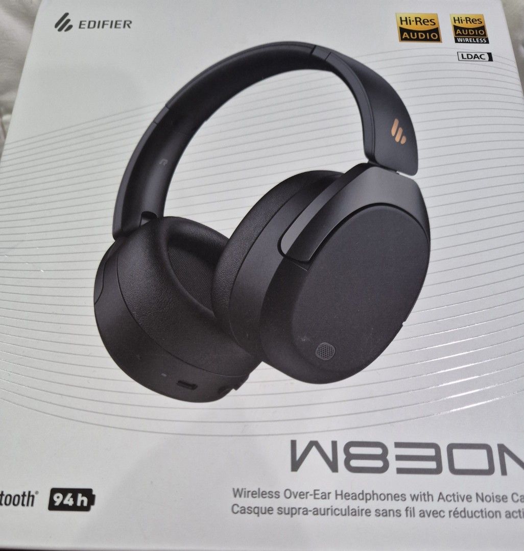 Edifier W830NB Wireless Over-Ear Headphones (Category: Headphones & Headsets) located in Quezon City. Submitted by gamerguy1211 (Listing ID 1469097023, Image 1). Description: - Brand: Edifier W830NB Wireless Over-Ear Headphones - Color: Sleek Black - Condition: Brand new, factory-sealed and unopened box - Active Noise Cancellation (ANC): Block out distractions for pure sound - High-Res Audio: Equipped with LDAC codec for superior audio quality - 