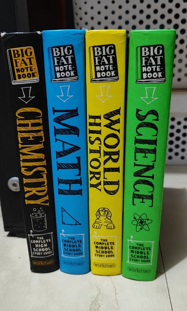 Educational Books (Category: Textbooks) located in Valenzuela. Submitted by justhanze (Listing ID 1469158799, Image 1). Description: Big Fat Notebook: Chemistry Math World History Science Mathematics: Heuristics & Strategies.