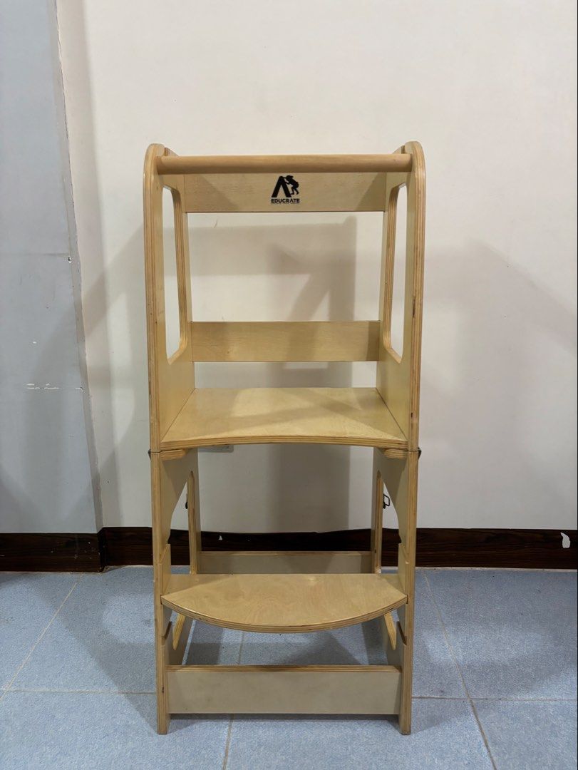 Educrate Convertible Learning Tower 2.0 Natural (Category: Kids Tables & Chairs) located in Bacoor. Submitted by catpicks (Listing ID 1468931245, Image 1). Description: Tagging this as well used as this has been with us since Nov 2023. :) No overall flaws but visible signs of usage. With some marker stains too but can be removed by Kurin. Selling for Php 1,400 last price na po. I can also give my LO’s balance bike (from Amazon) as freebie. Since 