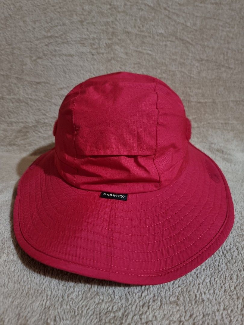 Eikowada GORE-TEX Outdoor Bucket Hat (Category: Caps & Hats) located in Imus. Submitted by aim_for_less (Listing ID 1469024939, Image 3). Description: Eikowada GORE-TEX Outdoor Bucket Hat - Brand: Eikowada - SIZE: LARGE - Color: Bright red - Material/Tech: GORE-TEX waterproof & lightweight - Features: Wide brim for sun protection - Fit: Adjustable drawstring toggle at the back - Details: Embroidered logo on the side - Ideal for: Hikes, travels, a