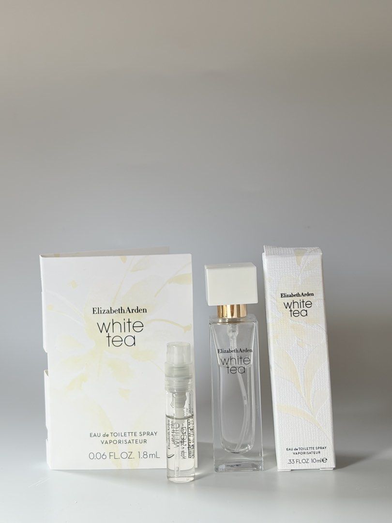 Elizabeth Arden White Tea 10ml + 1.8ml (Category: Makeup) located in Taguig. Submitted by makeupgoodiess (Listing ID 1468933202, Image 1). Description: 5 slots.