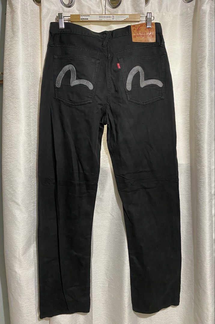 Evisu Jeans (Category: Jeans) located in Davao. Submitted by VapenDrip (Listing ID 1469062590, Image 2). Description: Evisu Jeans Waist 30 Length 43 Thigh 12 Hem 8 Excellent condition Off/legit 450+sf.