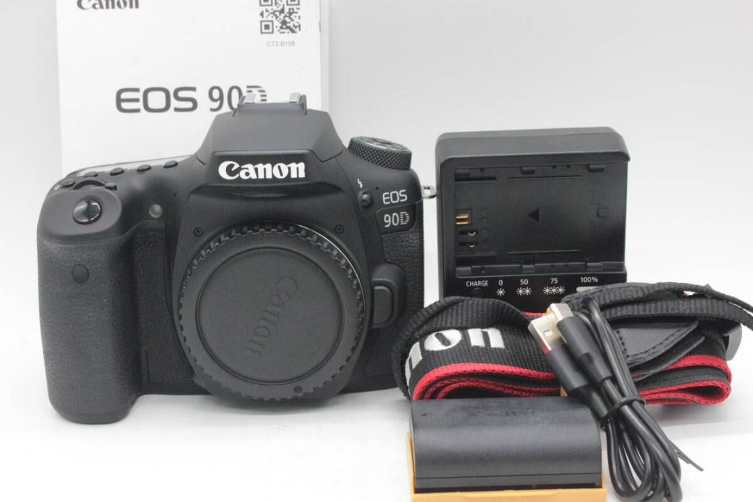 Excellent condition ★ Canon EOS 90D body (Category: Cameras) located in Caloocan City. Submitted by letao_shopping_ph (Listing ID 1468950285, Image 1). Description: [Condition] ◆Exterior The exterior is in excellent condition. There are virtually no noticeable scratches or stains, and the unit appears very clean. Please refer to the images. ◆Optics The viewfinder is clean. It offers good visibility and a clear view. The LCD screen is clean. There
