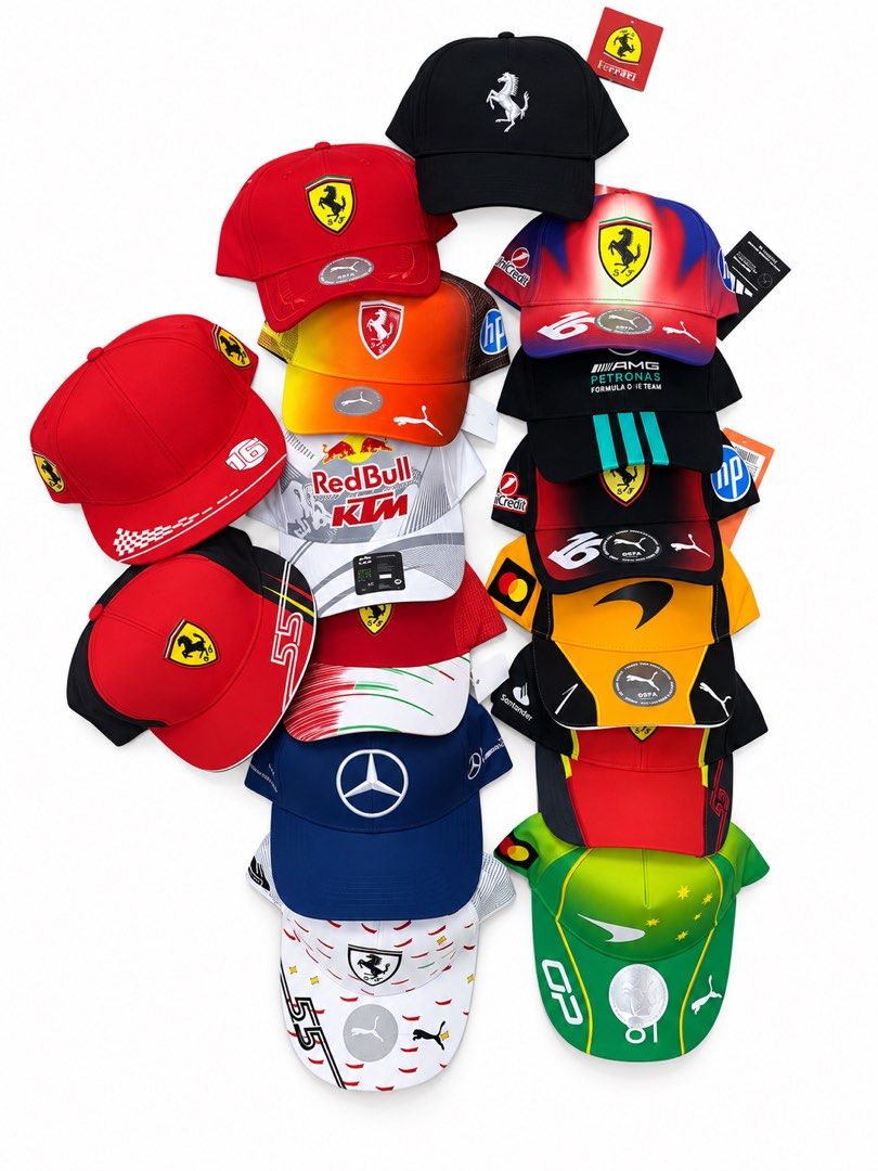 F1 CAPS (Category: Luxury Apparel) located in Antipolo. Submitted by hollagarments (Listing ID 1469149739, Image 1). Description: 950 EACH‼️ - Take a screenshot of your chosen item and I’ll send you the full details FREESIZE.