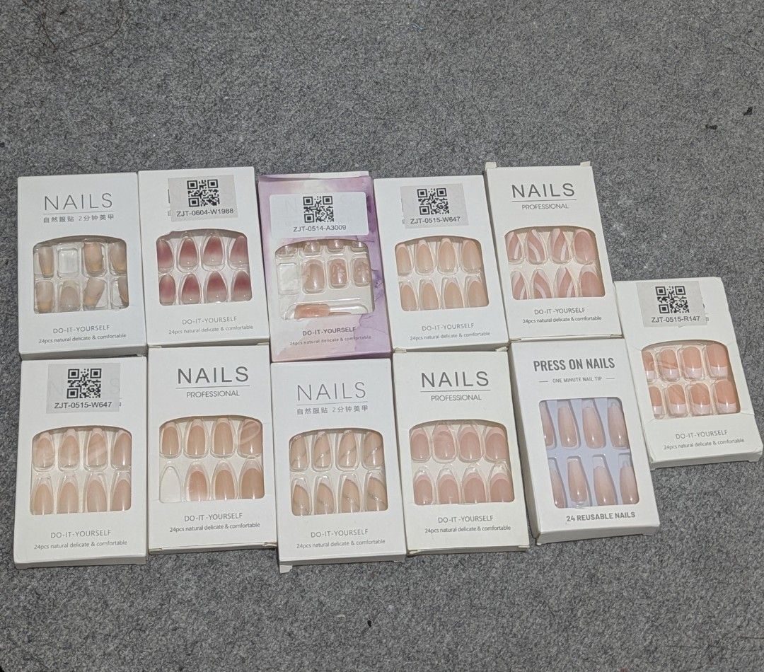 Fake Nails / Press-On Nails (Category: Hands & Nails) located in Pasig City. Submitted by igustnik (Listing ID 1469016948, Image 1). Description: 30php each na lang!!!! TAKE ALL FOR ONLY 300php.