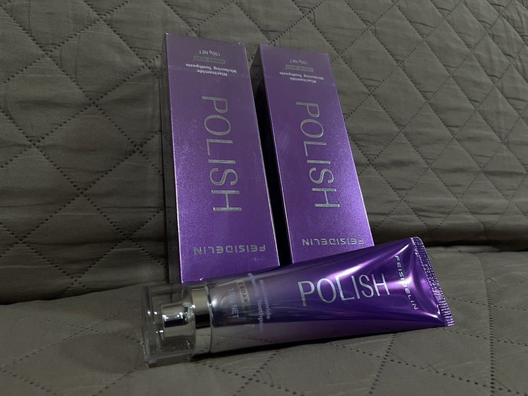 FEISIDELIN Polish Whitening Toothpaste 100g | Cedar Mint 🦷✨ (Category: Oral Care) located in Imus. Submitted by graeyowl (Listing ID 1469078339, Image 3). Description: Give your daily oral care routine an upgrade with FEISIDELIN Polish Whitening Toothpaste! ✨ Product Features: * Whitening and polishing toothpaste * Helps remove surface stains for a cleaner-looking, brighter smile * Cedar Mint flavour for a refreshing brushing experience * Helps 