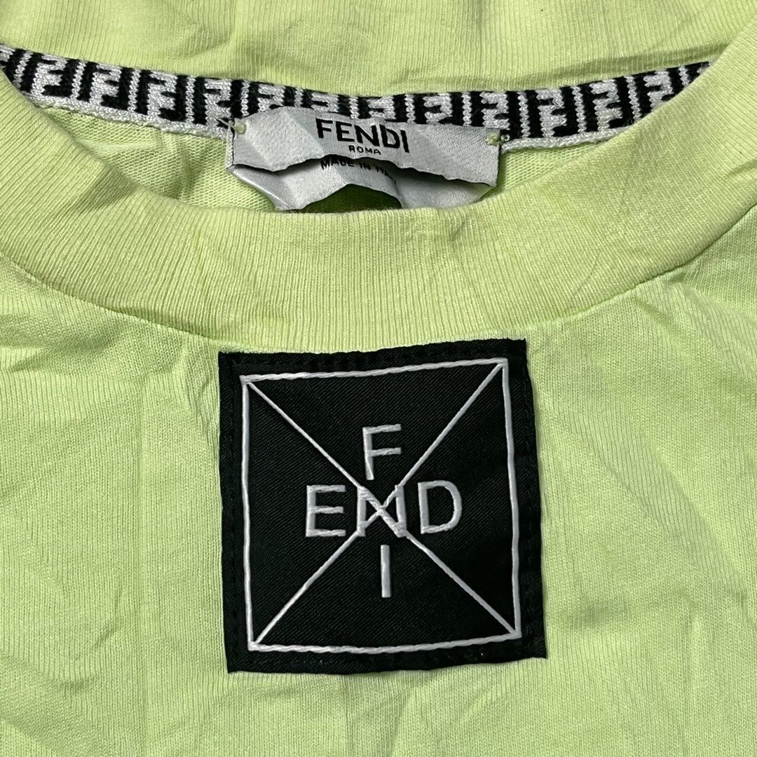 FENDI center logo shirt (Category: Luxury Apparel) located in Manila. Submitted by royaldripmanila (Listing ID 1469085885, Image 3). Description: No issue W19 L22-25.
