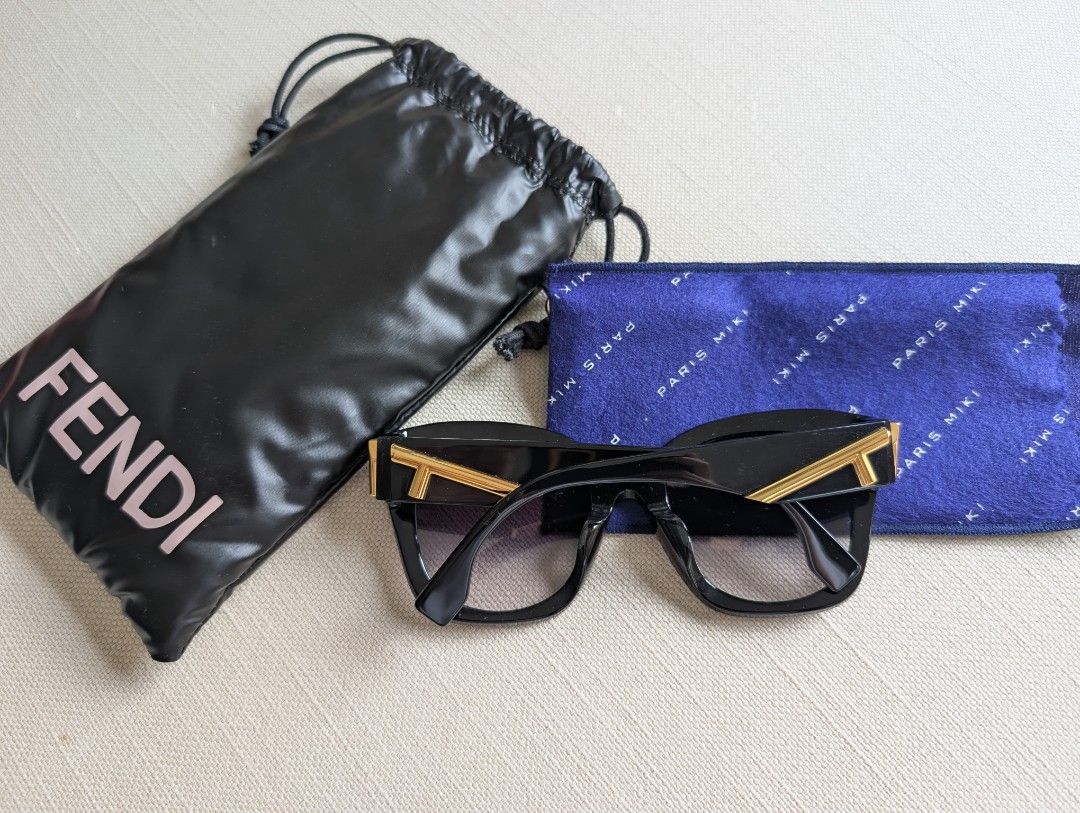 Fendi First Sunglasses (Category: Sunglasses & Eyewear) located in Pasig City. Submitted by ejereyes (Listing ID 1468973512, Image 3). Description: Fendi First FE40098I Guaranteed authentic Comes with original branded black pouch and Paris Miki blue microfiber sleeve RFS: Downsizing personal collection :) Location is in Ugong, Pasig.