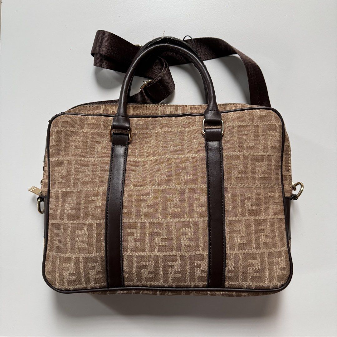 Fendi laptop bag (Category: Luxury Bags & Wallets) located in Cavite. Submitted by kalebfindsluxs (Listing ID 1469143990, Image 1). Description: Fendi laptop bag Good Sign of usage Check details - 1500 + sf Loc cavite Jnt / lalamove .