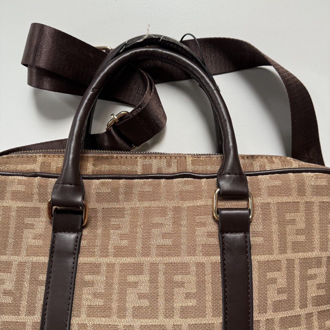 Fendi laptop bag (Category: Luxury Bags & Wallets) located in Cavite. Submitted by kalebfindsluxs (Listing ID 1469143990, Image 3). Description: Fendi laptop bag Good Sign of usage Check details - 1500 + sf Loc cavite Jnt / lalamove .
