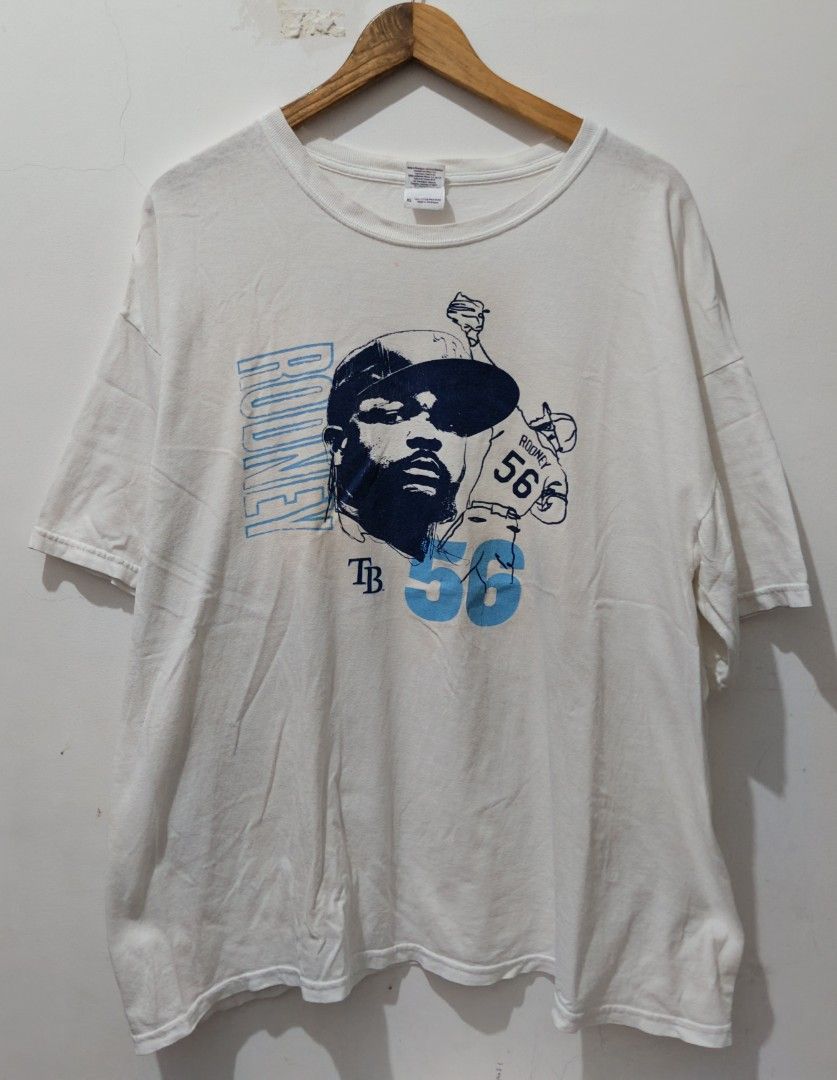 Fernando Rodney (MLB Tampa Bay Rays) (Category: Tshirts & Polo Shirts ) located in Taguig. Submitted by thriftedminds (Listing ID 1468956980, Image 1). Description: Item: Fernando Rodney (MLB Tampa Bay Rays)🔥 ‎Size: Gildan Heavy Cotton (XL) ‎Width: 24.5 ‎Length: 28.5 ‎Condition: Excellent ‎Issue: Dot stain, Hairline, Need Wash DM to purchase 📩.