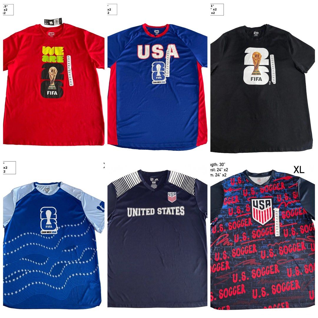 FIFA Men’s Shirt/Jersey EXTRA LARGE & XXL (Category: Activewear) located in Quezon City. Submitted by aimcharm17 (Listing ID 1469010301, Image 1). Description: 600 each Brand new Original 🇺🇸.