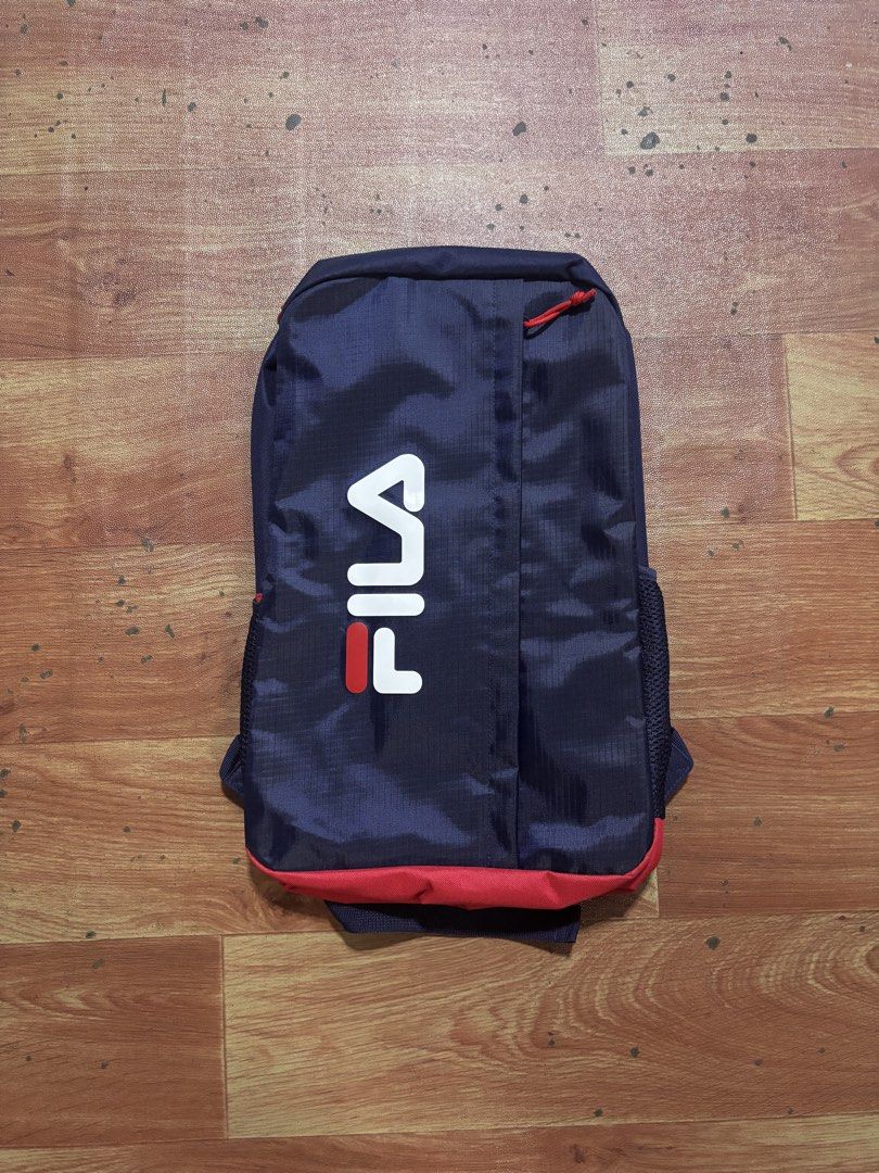 Fila Backpack Zingy Navy Red Free Size (Category: Backpacks) located in Rizal. Submitted by robert015 (Listing ID 1468936987, Image 1). Description: RUSH FILA BAG FOR SALE Never po nagamit as in brandnew Rfs: i have new ones hindi nati magagamit change of mind 1100 po nego pa Loc taytay.