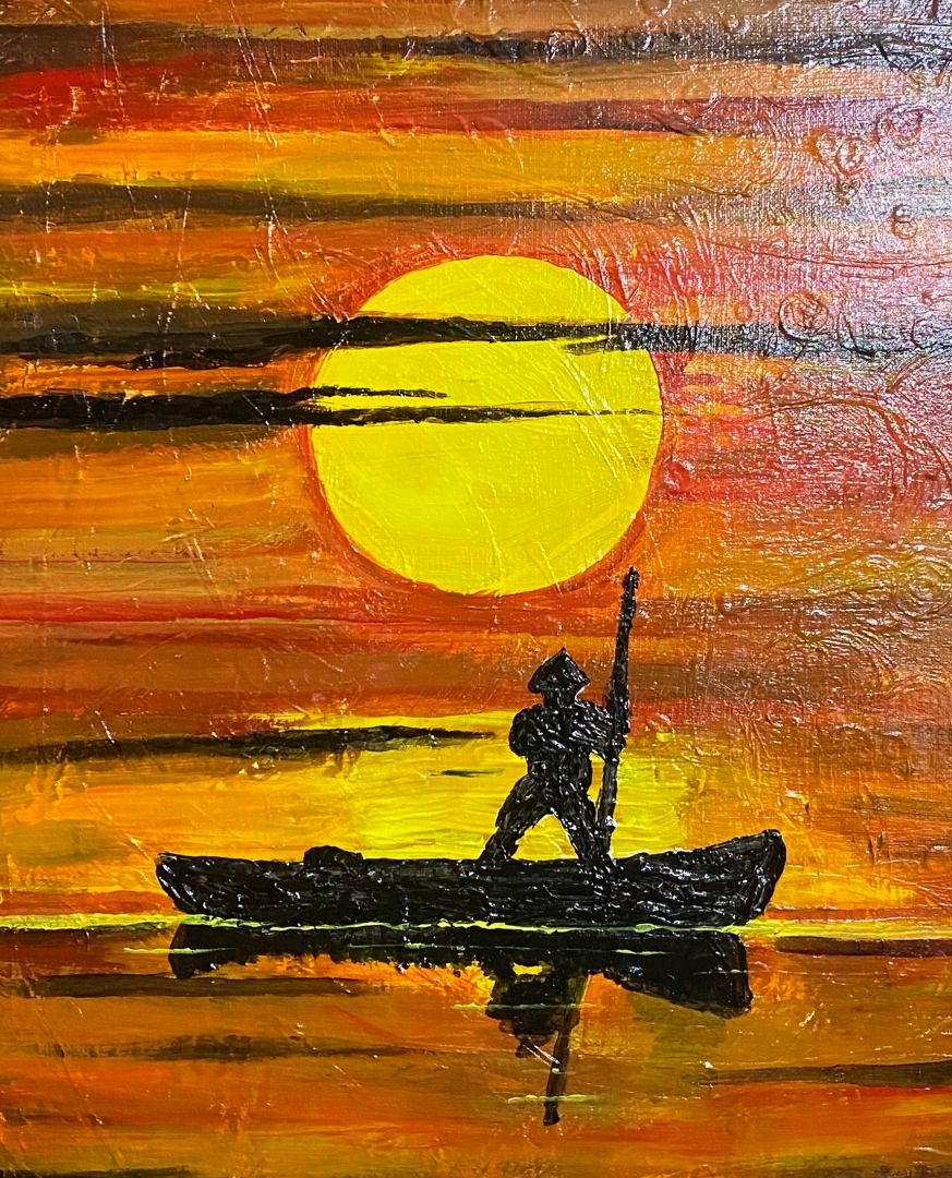 Fisherman Series #1 - Vic Bicomong (Category: Art & Prints) located in Taguig. Submitted by drybrushgallery (Listing ID 1468955340, Image 3). Description: Fisherman Series #1 Vic Bicomong, 2025 Acrylic on Canvas Artwork Dimension: 20" x 16" with Certificate of Authenticity PM FOR INQUIRY 0917 565 2917 .