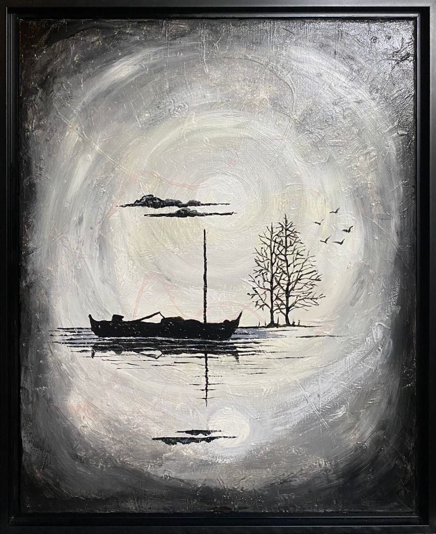Fisherman Series #2 - Vic Bicomong (Category: Art & Prints) located in Taguig. Submitted by drybrushgallery (Listing ID 1468958995, Image 2). Description: Fisherman Series #2 Vic Bicomong, 2025 Acrylic on Canvas Artwork Dimension: 20" x 16" with Certificate of Authenticity PM FOR INQUIRY 0917 565 2917 .