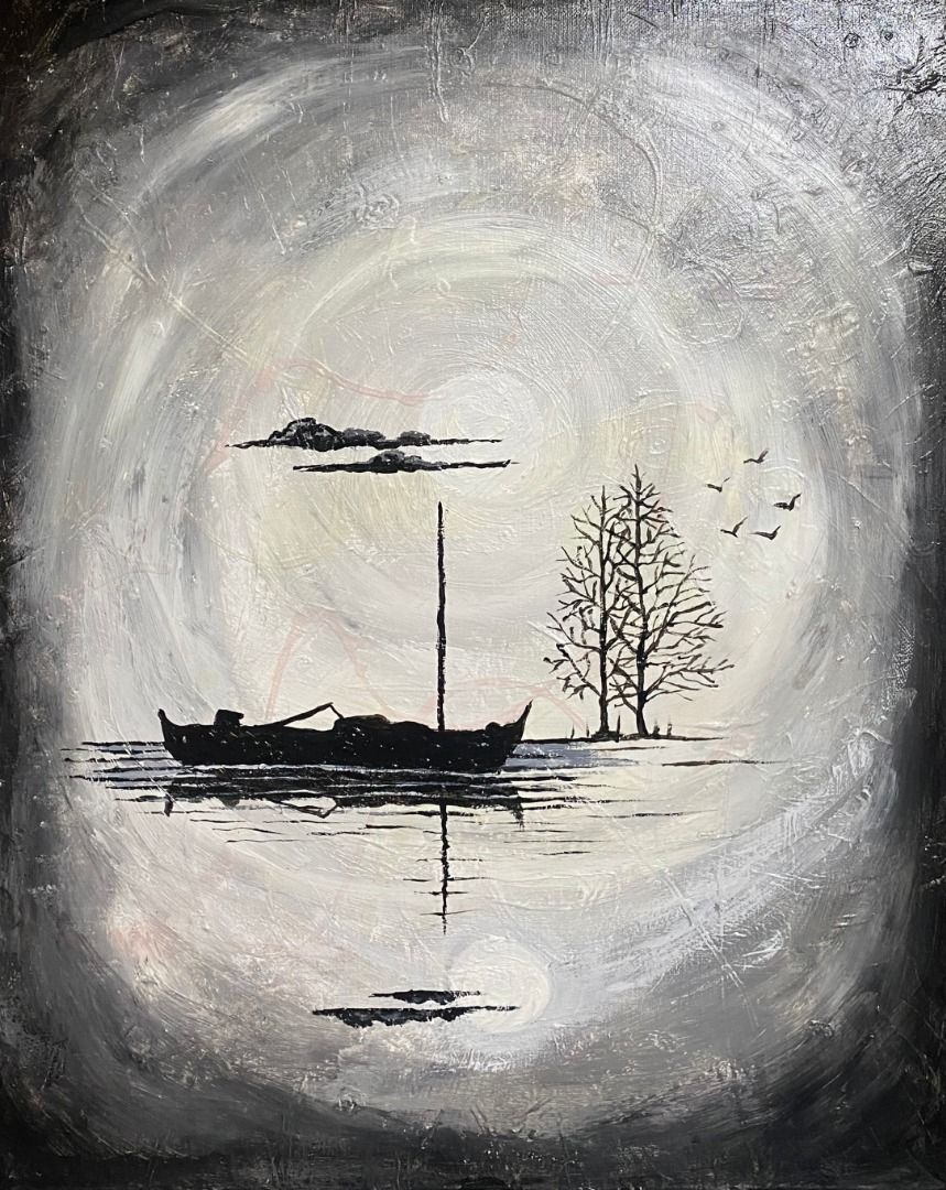 Fisherman Series #2 - Vic Bicomong (Category: Art & Prints) located in Taguig. Submitted by drybrushgallery (Listing ID 1468958995, Image 3). Description: Fisherman Series #2 Vic Bicomong, 2025 Acrylic on Canvas Artwork Dimension: 20" x 16" with Certificate of Authenticity PM FOR INQUIRY 0917 565 2917 .