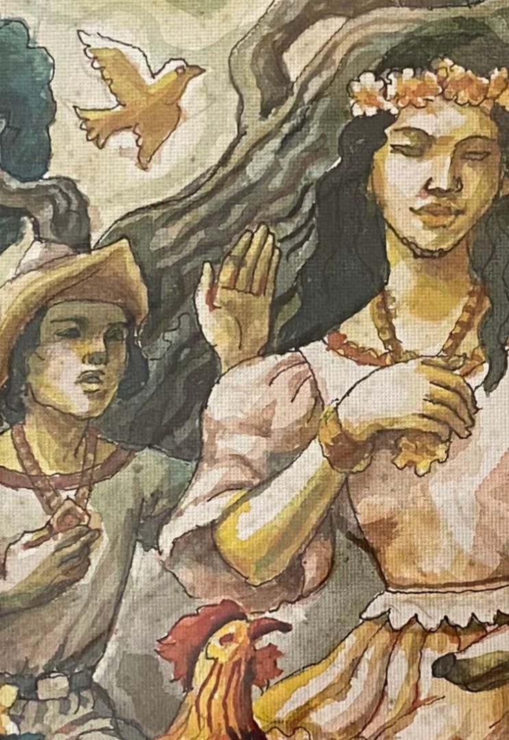 Florante at Laura - Nemiranda (Category: Art & Prints) located in Taguig. Submitted by drybrushgallery (Listing ID 1469014098, Image 3). Description: Florante at Laura Nemiranda, 2025 Watercolor on Paper Artwork Dimension: 16" x 12" with Certificate of Authenticity PM FOR INQUIRY 0917 565 2917 .