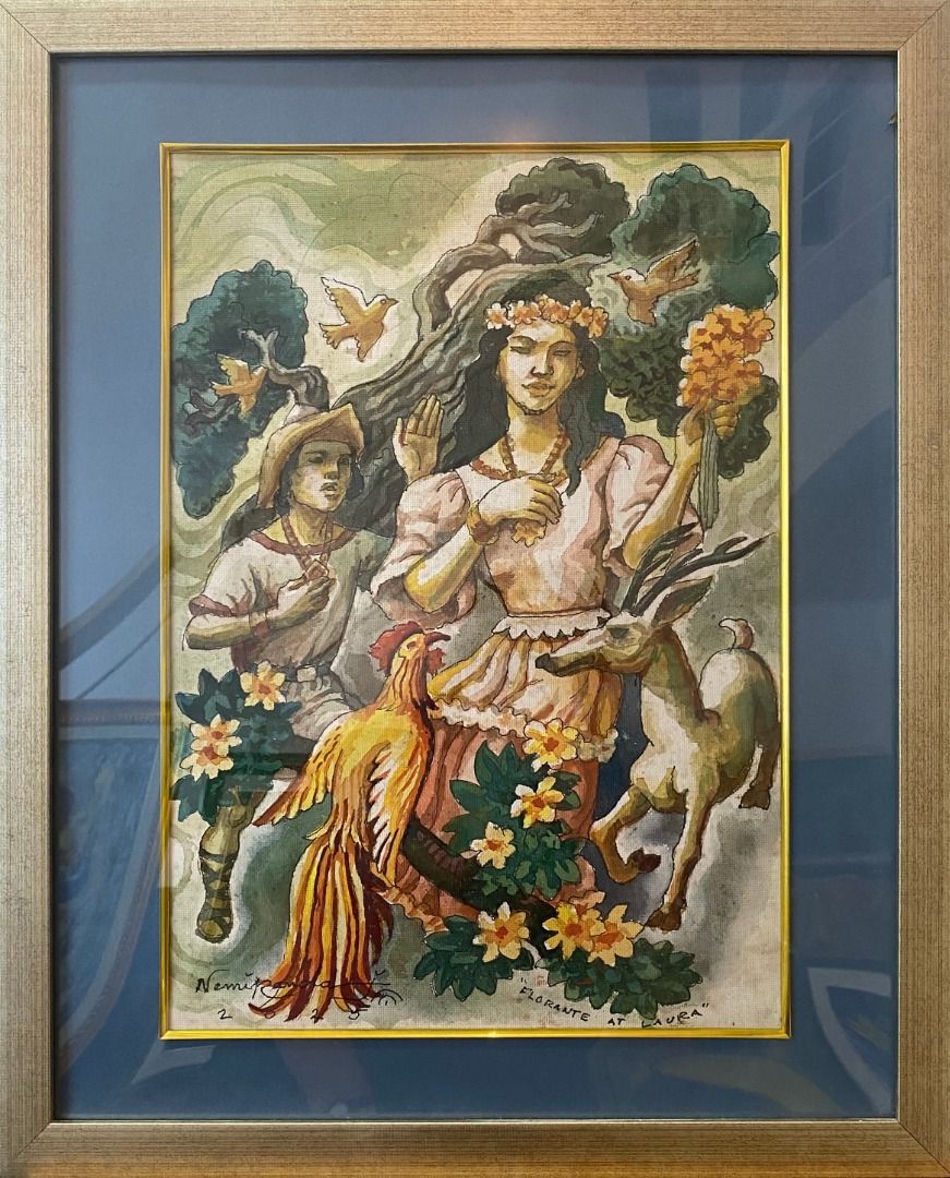 Florante at Laura - Nemiranda (Category: Art & Prints) located in Taguig. Submitted by drybrushgallery (Listing ID 1469014098, Image 2). Description: Florante at Laura Nemiranda, 2025 Watercolor on Paper Artwork Dimension: 16" x 12" with Certificate of Authenticity PM FOR INQUIRY 0917 565 2917 .