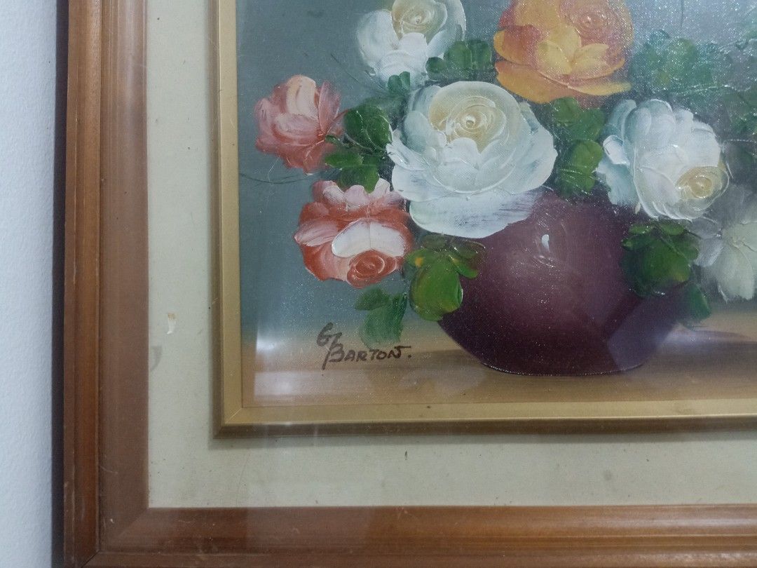 Flower painting (Category: Vintage Collectibles) located in Las Pinas. Submitted by the_recycle_shop (Listing ID 1469107049, Image 2). Description: 15.5 inches x 19 inches.