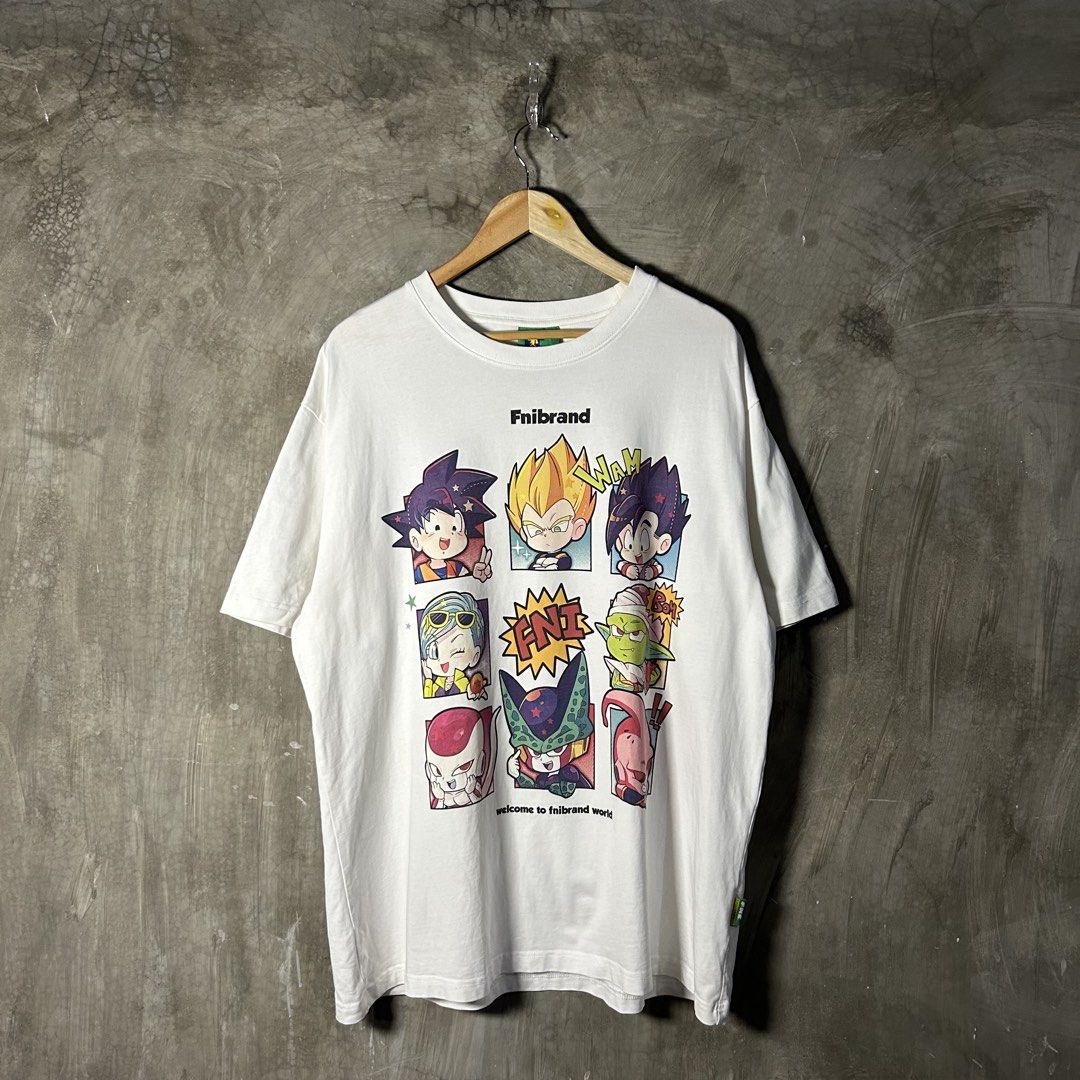 FNI - DBZ Character Shirt (Category: Tshirts & Polo Shirts ) located in Tayabas. Submitted by streetdept.ph (Listing ID 1469115434, Image 1). Description: FNI - DBZ Character Shirt Excellent condition Flaw/s: none Size: 2XL Measurements (inches): Width: 25” Length: 30.5”.