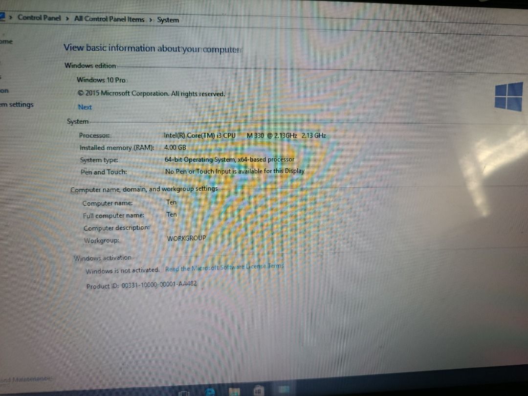 For Sale Laptop (Category: Laptops & Notebooks) located in Tanay. Submitted by miabernardine (Listing ID 1469027520, Image 2). Description: Working Condition. Use in online during pandemic. Pls. see pictures for specifications. Wifi is not working so you need to use a USB wifi receiver..