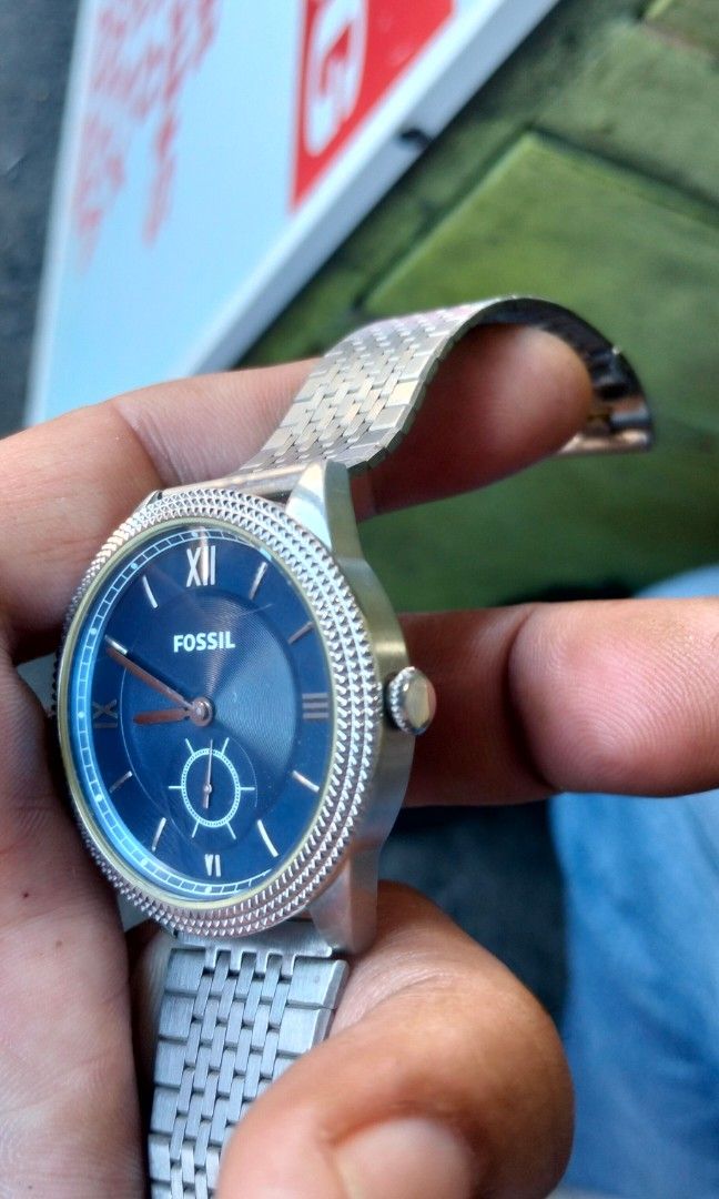 Fossil blue Dial Quartz, style Patek Philippe (Category: Men's Watches) located in San Jose. Submitted by lenlorie3649 (Listing ID 1468936482, Image 3). Description: Fossil blue Dial Quartz Style Patek Philippe.