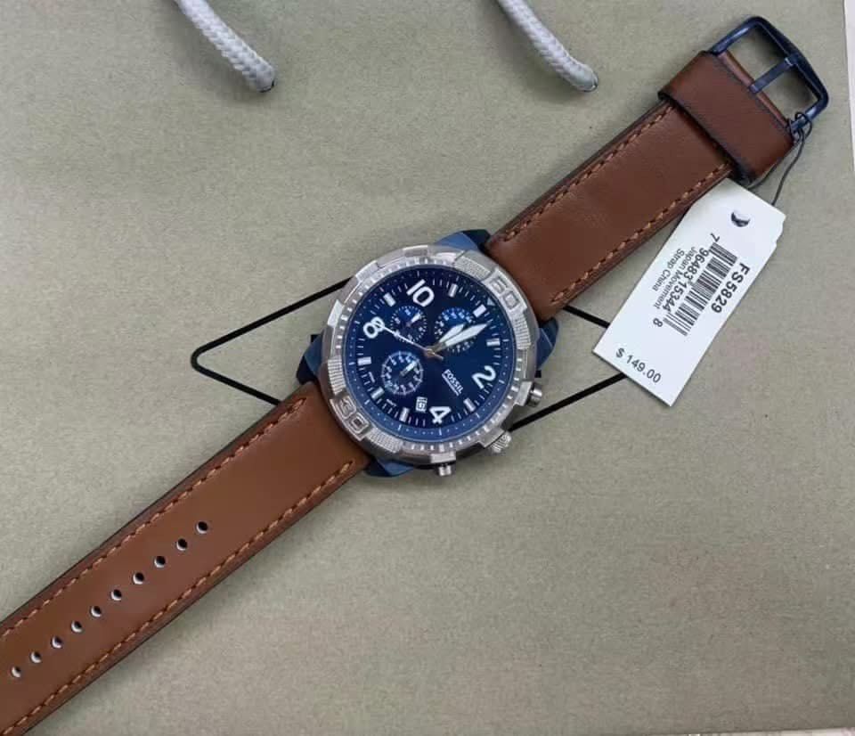 FOSSIL BRONSON CHRONO LEATHEE STRAP DIAL MENS AUTHENTIC WATCH (Category: Men's Watches) located in Quezon City. Submitted by watchme_authentic2 (Listing ID 1468968503, Image 1). Description: FOSSIL AUTHENTIC WATCH‼️💯 COMPLETE INCLUSIONS! .