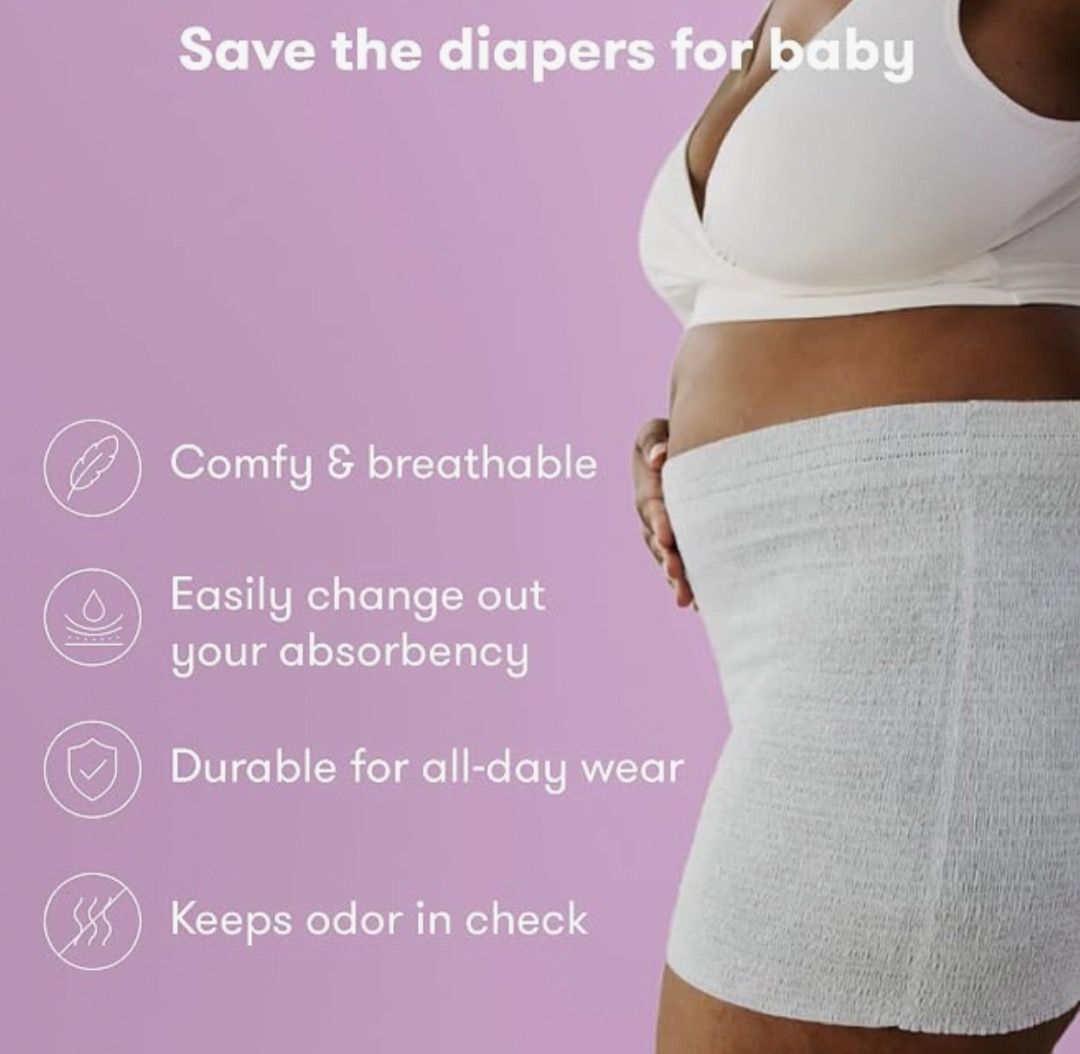 Frida Disposable Postpartum Underwear 8pcs (Category: Maternity Care) located in San Juan City. Submitted by joankat17 (Listing ID 1468991305, Image 3). Description: - Mesh-free postpartum recovery wear for ultimate comfort - High-waisted design stretches securely and holds pads in place - Breathable fabric keeps you cool and controls odor all day - Super soft material gentle on sensitive skin - Multiple pairs included in every box RFS: Extra.
