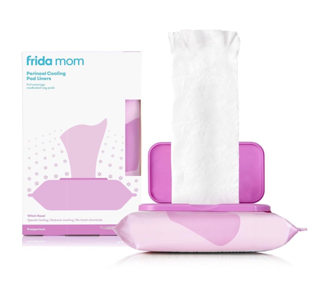 Frida Mom Perineal Cooling Pad Liners 24 count (Category: Maternity Care) located in San Juan City. Submitted by joankat17 (Listing ID 1468991829, Image 1). Description: - Brand new in box Frida Mom perineal cooling pad liners - Full-length medicated witch hazel pads designed for postpartum recovery - Provides instant cooling relief for tender and torn areas - Full-coverage design covers everything in one go, unlike small circular discs - Gentle,
