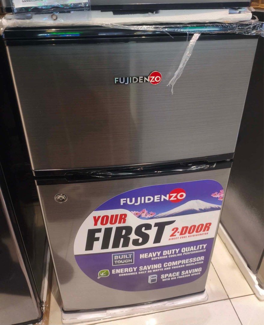 FUJIDENZO PERSONAL REFRIGERATOR (Category: Refrigerators and Freezers) located in Quezon City. Submitted by maryann.dimalanta (Listing ID 1469098764, Image 1). Description: FUJIDENZO PERSONAL REFRIGERATOR RDD35T-8,400 RBT-35SL-9,000 IRD-35G-8,700 inverter Single Door IRB40MKS- 8,000 IRB30MKS-7,100 IRB18HS- 5,900 Brand new and sealed with warranty and receipt 7 days outright replacement on factory defect with proven defective report Fujidenzo Warr
