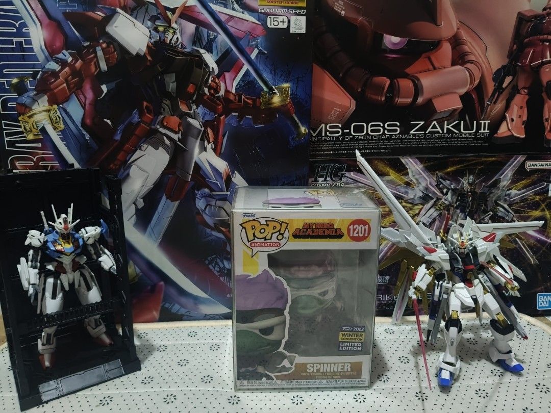 FUNKO POP MY HERO ACADEMIA (Category: Figurines & Statues) located in Marikina City. Submitted by iamkurbiii (Listing ID 1468985869, Image 2). Description: #608 SILVER AGE ALL MIGHT (BIG BOY'S LIMITED EDITION) PRICE: 800 CONDITION: 9.5/10 MIB #646 ALL FOR ONE (BIG BOY'S LIMITED EDITION) PRICE: 800 CONDITION:9.5/10 MIB #1201 SPINNER (2022 WCO) PRICE: 800 CONDITION: 9/10 MIB BUNDLE: 2,000 FIXED MODE OF PAYMENT - GCASH - GO TYME - BDO.