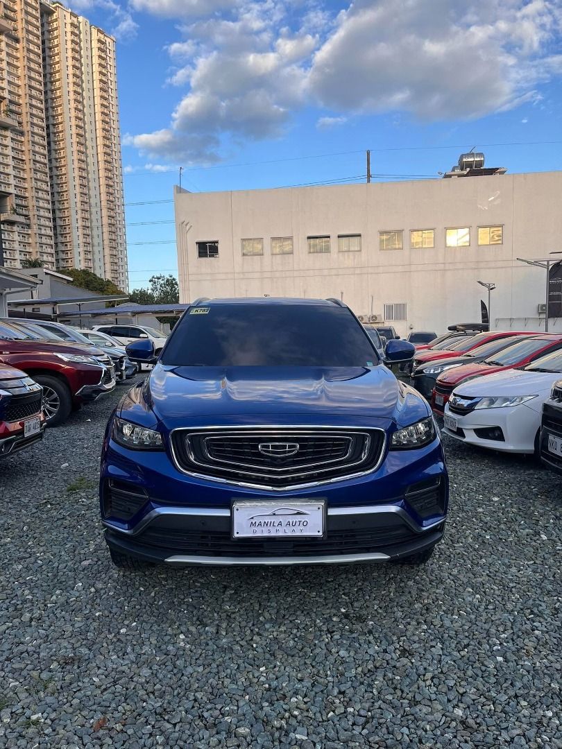 Geely Azkarra Luxury Auto (Category: Used Cars) located in Pasig City. Submitted by pureocean-057512 (Listing ID 1468957740, Image 1). Description: 2022 GEELY AZKARRA LUXURY GAS AUTOMATIC TRANSMISSION Downpayment: ₱187,762 Blue 79Tkms mileage Automatic Transmission 1.5L Gasoline Engine 0 ending plate Push Start Engine 360 Cameras Panoramic Sunroof Eco Mode Sport Mode Comfort Mode Leather Seats 12 Inch LCD Monitor 7 Speed Wet Dual Clutch LED Headl
