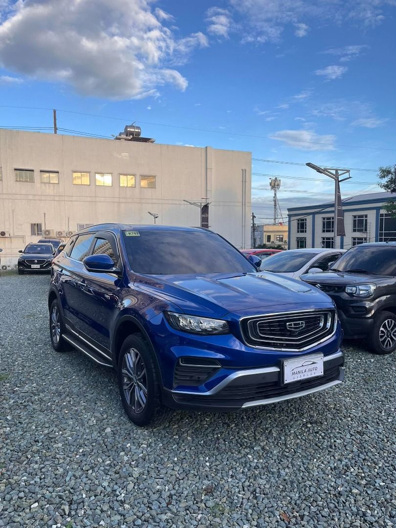 Geely Azkarra Luxury Auto (Category: Used Cars) located in Pasig City. Submitted by pureocean-057512 (Listing ID 1468957740, Image 3). Description: 2022 GEELY AZKARRA LUXURY GAS AUTOMATIC TRANSMISSION Downpayment: ₱187,762 Blue 79Tkms mileage Automatic Transmission 1.5L Gasoline Engine 0 ending plate Push Start Engine 360 Cameras Panoramic Sunroof Eco Mode Sport Mode Comfort Mode Leather Seats 12 Inch LCD Monitor 7 Speed Wet Dual Clutch LED Headl